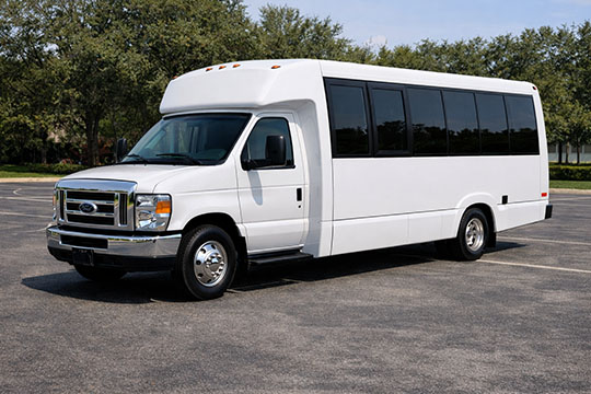 18-passenger minibus available for charter in Columbia, MO